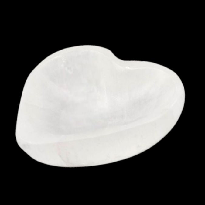 Ciotola in Selenite a forma di cuore (6cm)