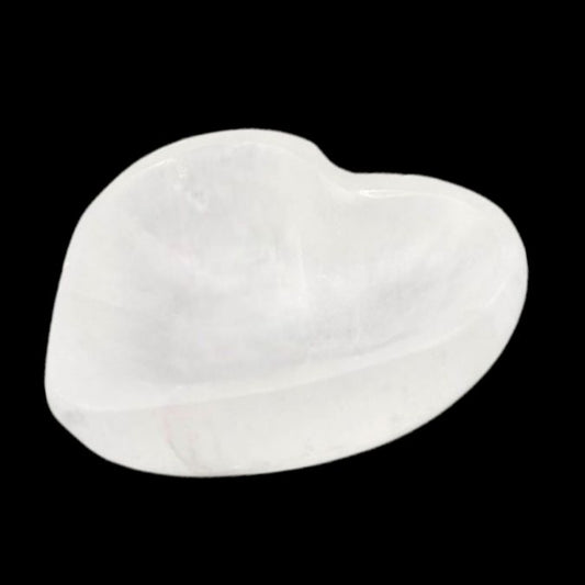 Ciotola in Selenite a forma di cuore (6cm)