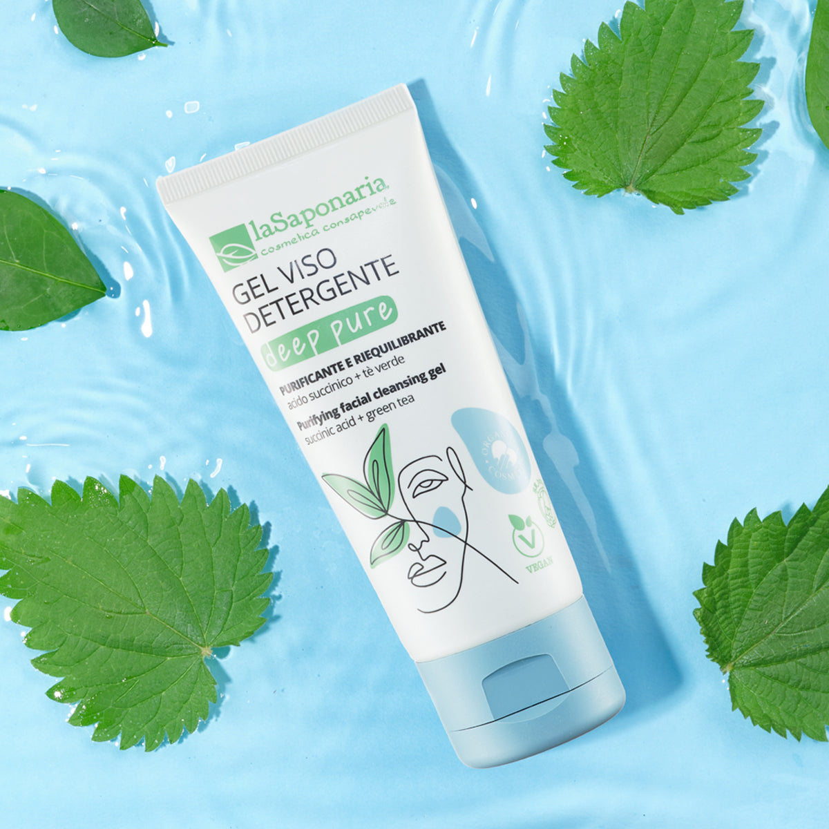 Gel detergente viso Deep Pure - La Saponaria