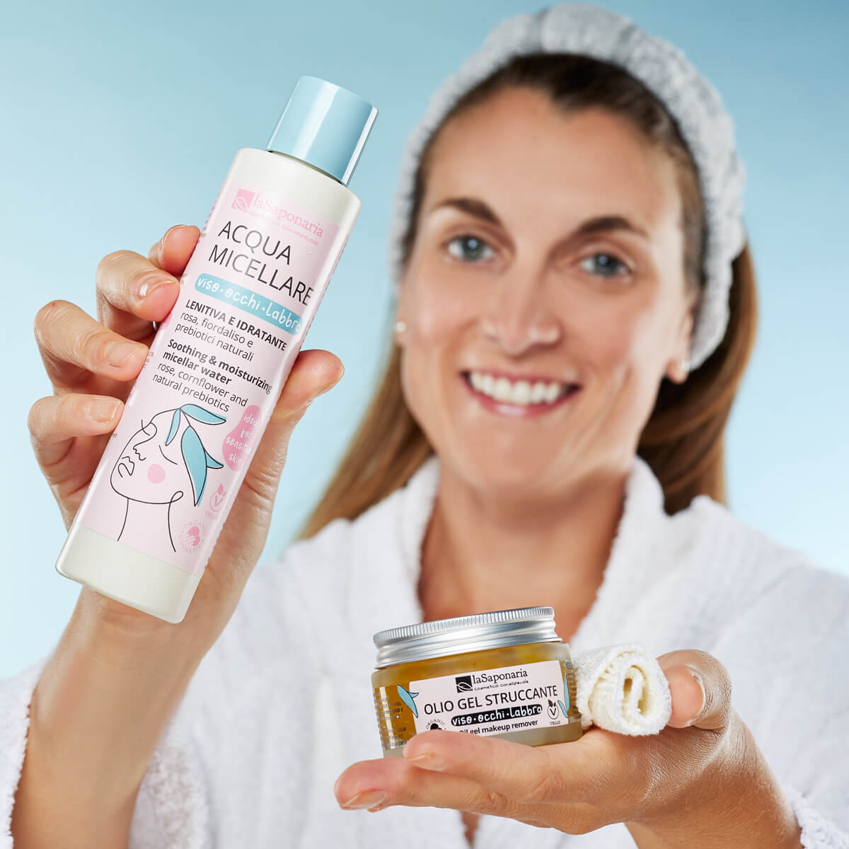 Acqua micellare Viso, Occhi, Labbra - La Saponaria