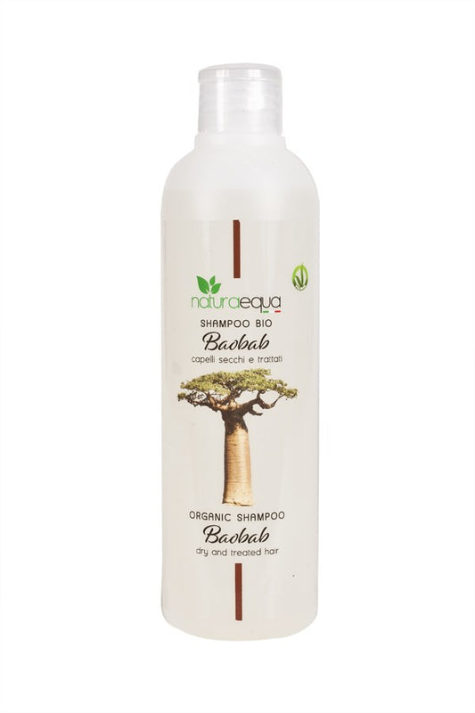 Shampoo bio al Baobab per capelli secchi e trattati 250ml - NaturaEqua