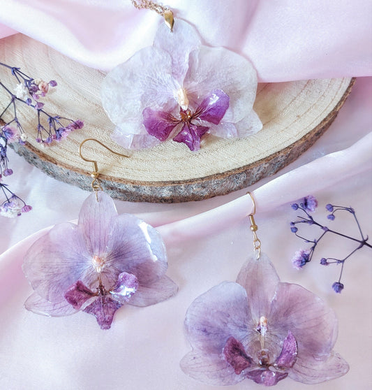 Collana e Orecchini "Orchidea"