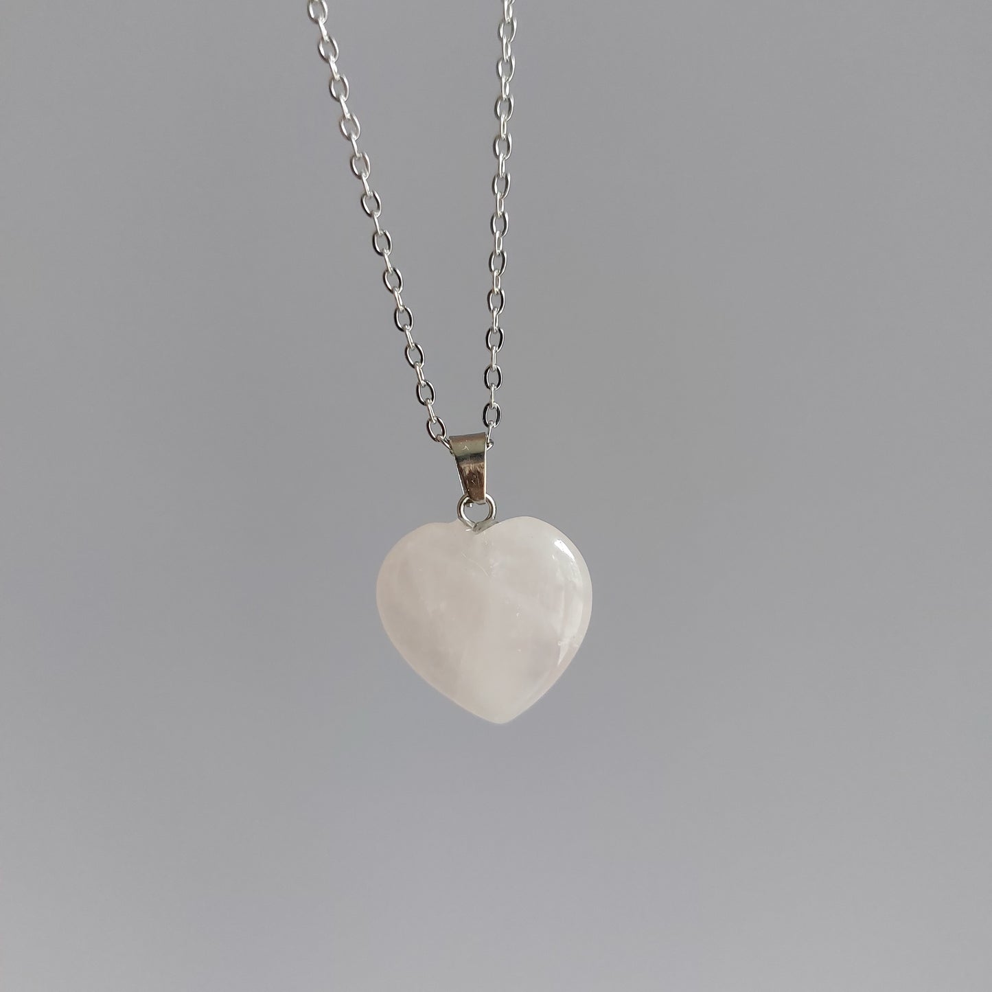 Collana con ciondolo in Quarzo Rosa