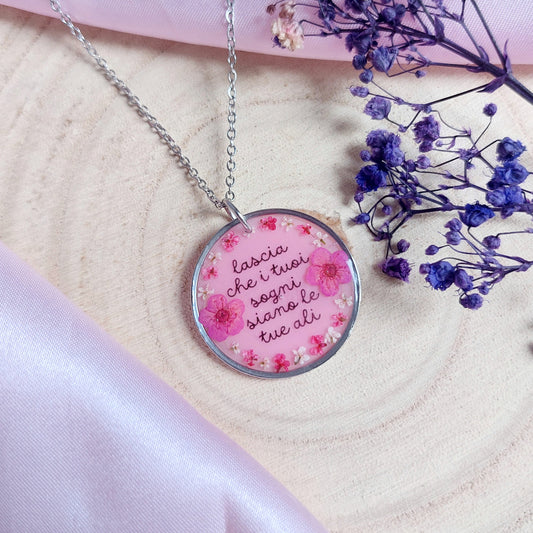 Collana “Lascia che i tuoi sogni siano le tue ali”