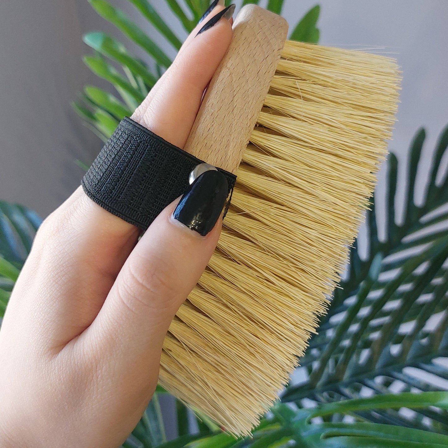 Spazzola per Dry Brushing in legno di faggio e tampico