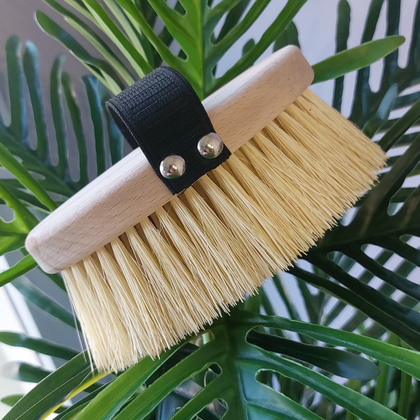 Spazzola per Dry Brushing in legno di faggio e tampico