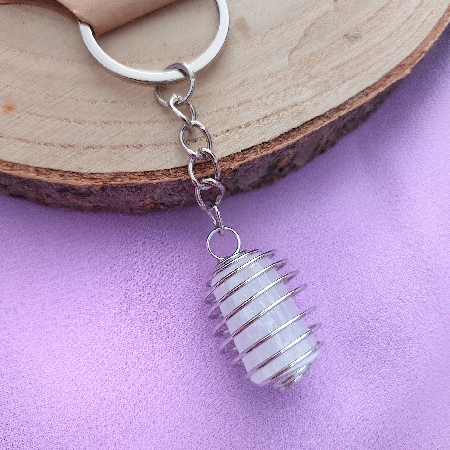 Portachiavi con Selenite