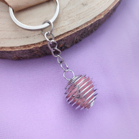 Portachiavi con Rodonite