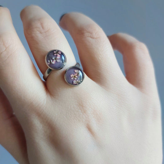 Anello "Abbraccio" Viola