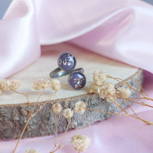 Anello "Abbraccio" Viola