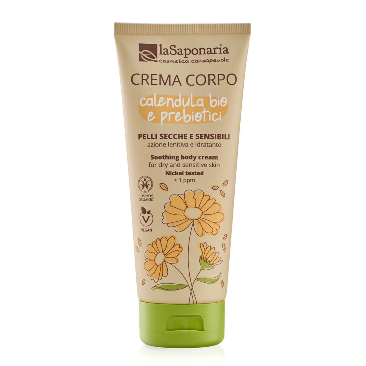 Crema Corpo Pelli secche e sensibili con Calendula Bio e Prebiotici - La Saponaria