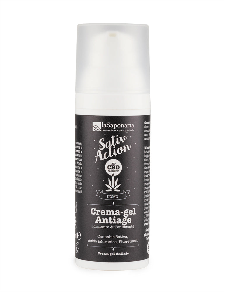 Crema-Gel viso uomo Antiage - La Saponaria