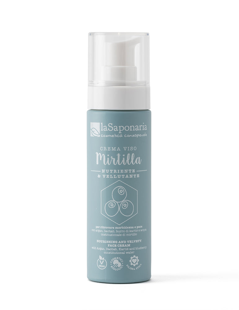 Crema viso nutriente Mirtilla - La Saponaria
