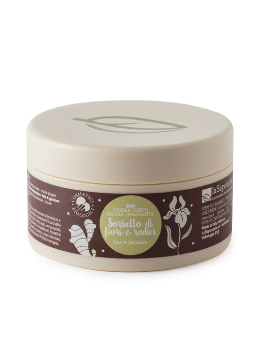 Crema corpo idratante Iris e Zenzero - Sorbetto di fiori e radici La Saponaria