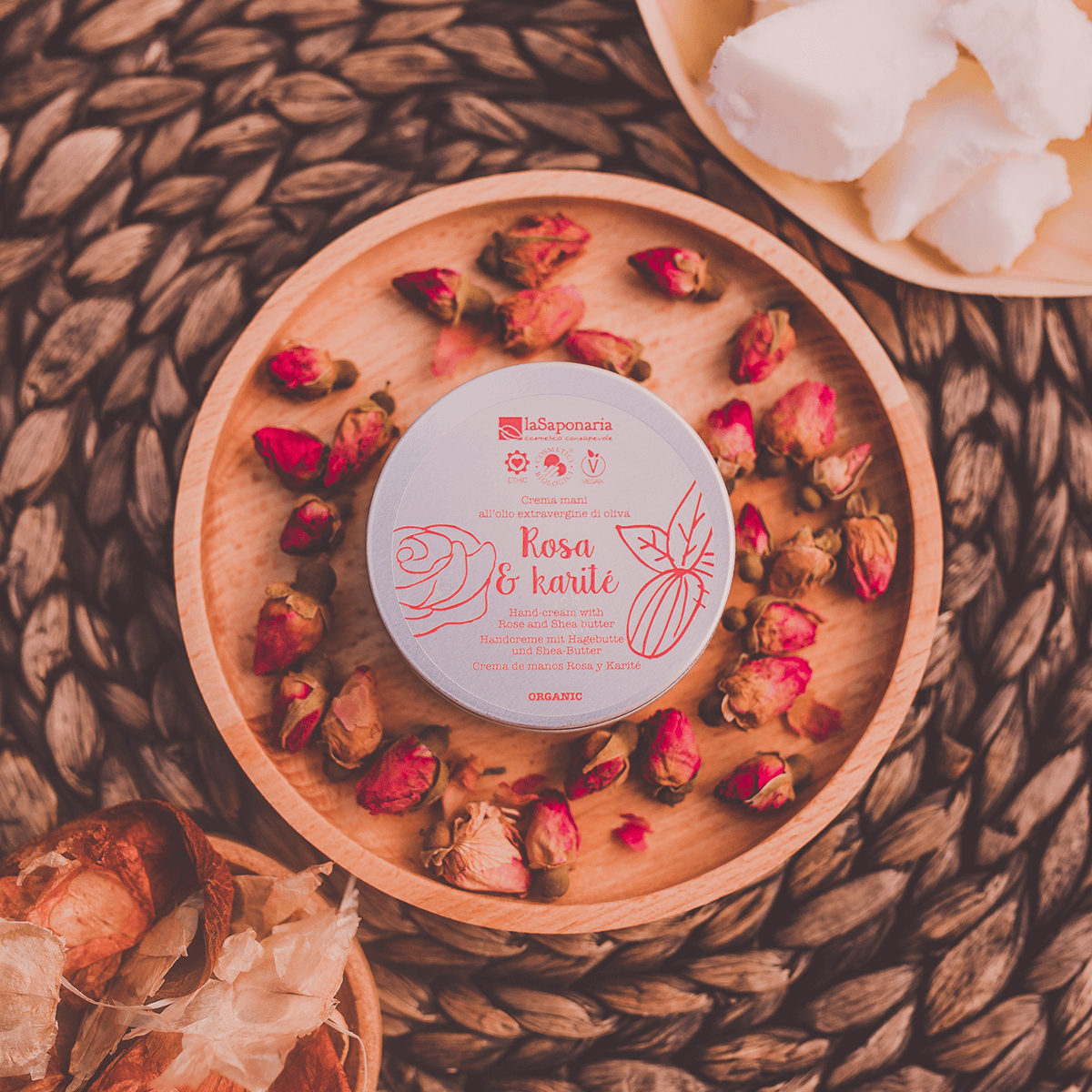 Crema mani rosa e karité - La Saponaria