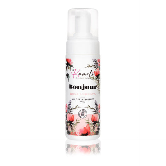 Bonjour Mousse Detergente Viso Rosa Ambrata - Kamelì
