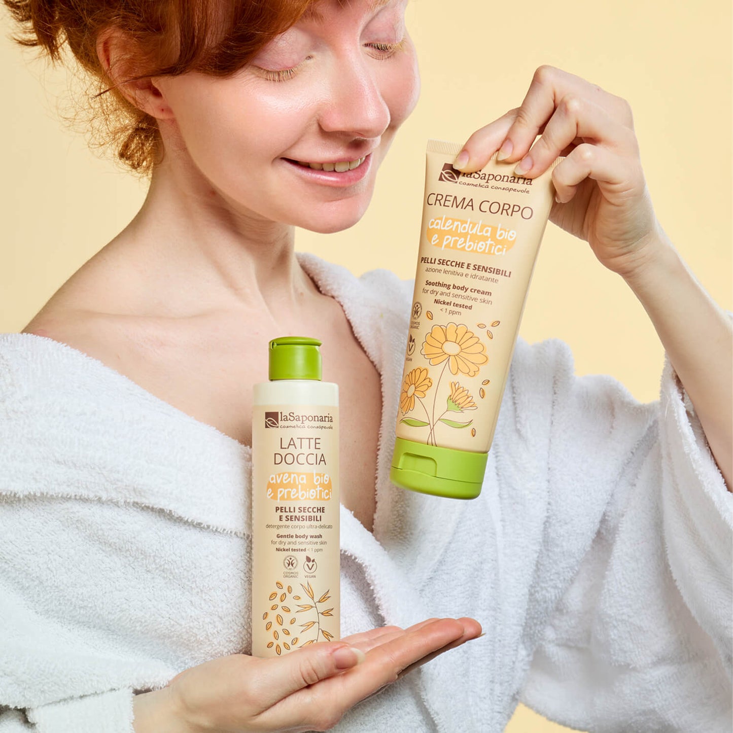 Crema Corpo Pelli secche e sensibili con Calendula Bio e Prebiotici - La Saponaria