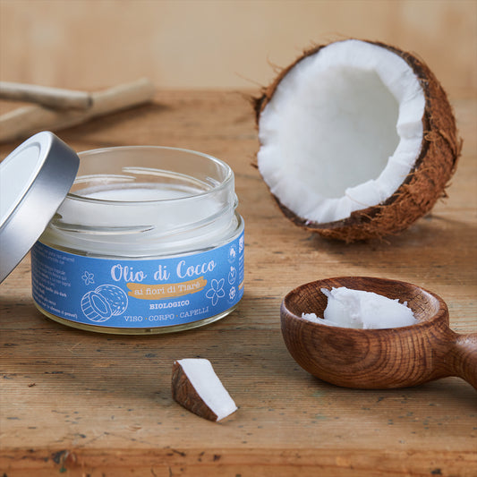 Olio di Cocco ai fiori di Tiarè biologico - La Saponaria