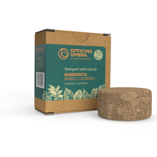 Bagnodoccia solido biologico Mango e Calendula, Idratante e Nutriente - Officina Umbra
