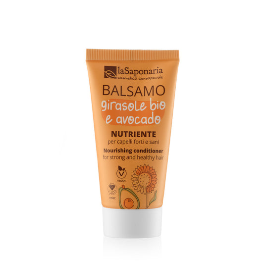 TRAVEL SIZE - Balsamo nutriente - Girasole bio e Avocado (30ml)