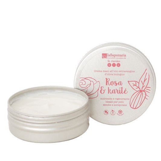 Crema mani rosa e karité - La Saponaria