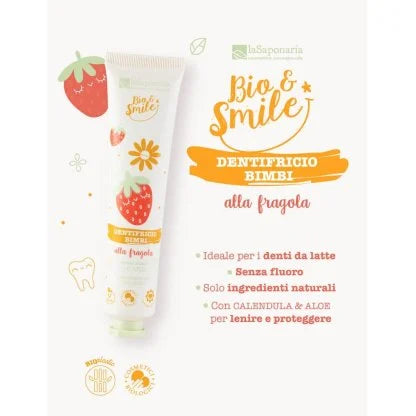 Dentifricio Lenitivo Bimbi Fragola - La Saponaria