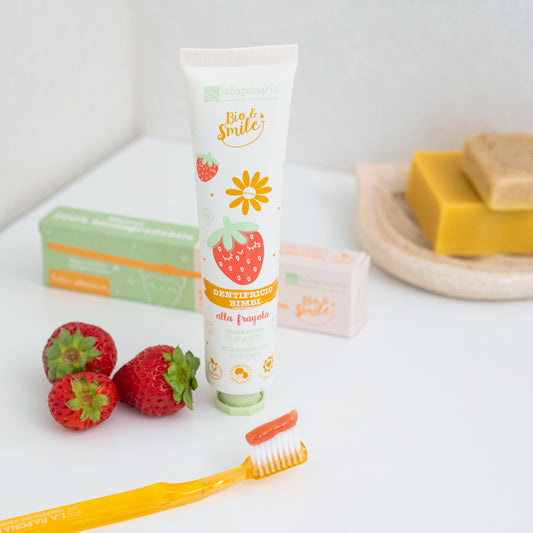 Dentifricio Lenitivo Bimbi Fragola - La Saponaria