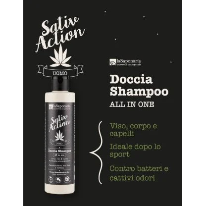 Doccia Shampoo Uomo All in one - La Saponaria
