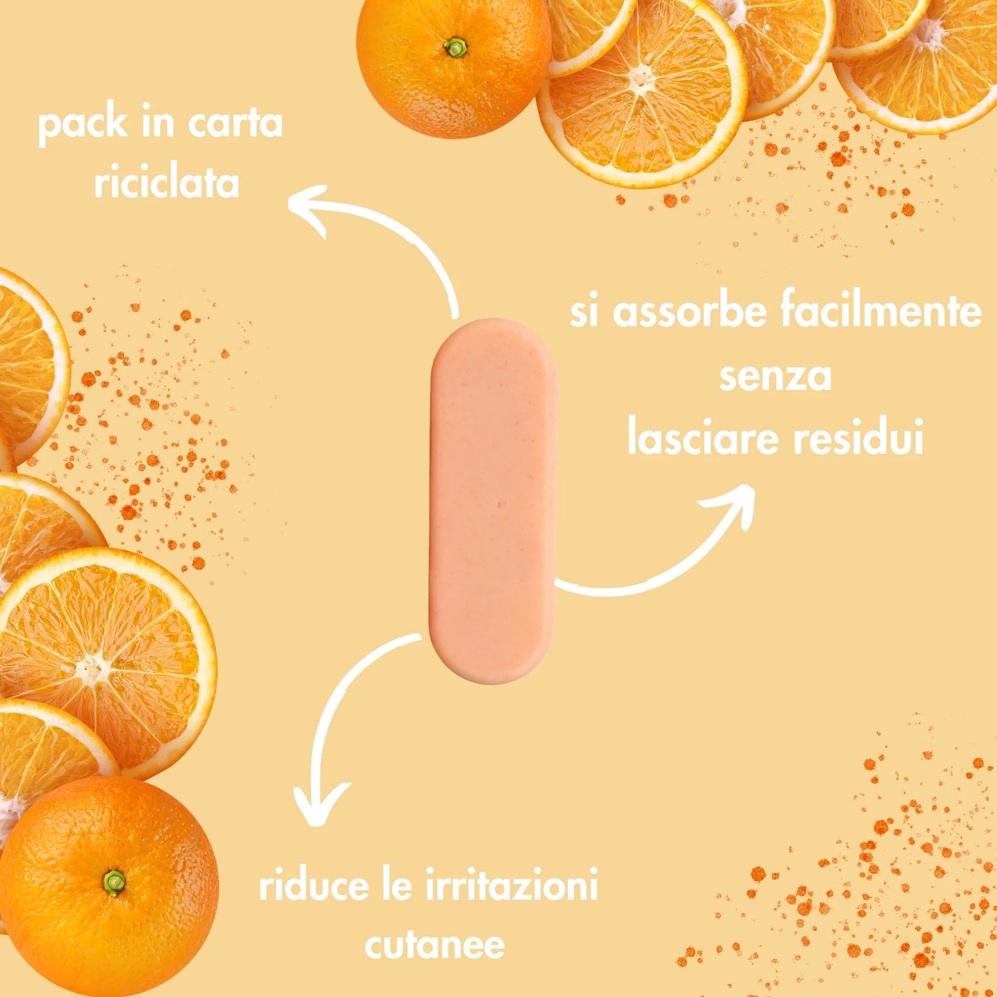 Deodorante solido Arancio dolce e Pompelmo - Officina dei Saponi