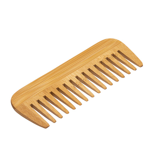 Pettine per capelli a denti larghi in legno
