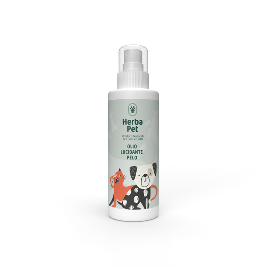 Olio lucidante pelo profumato Herba Pet