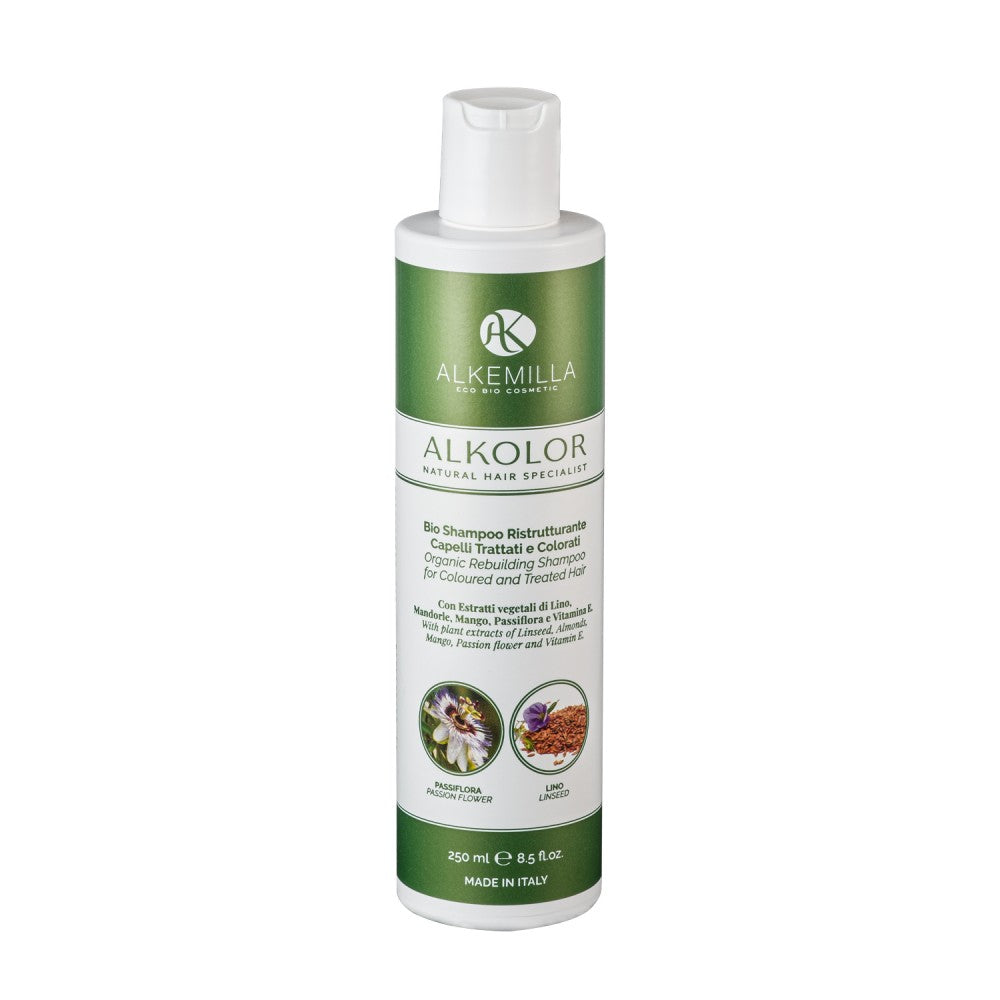 Bio Shampoo Ristrutturante Capelli Trattati e Colorati - Alkemilla