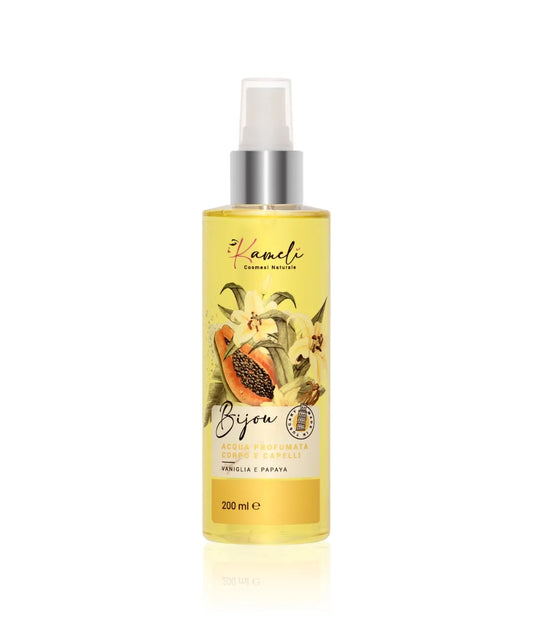 Bijou Acqua profumata corpo e capelli Vaniglia e Papaya - Kamelì