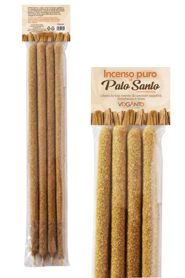 Palo Santo – Incenso 100% Naturale (4 Bastoncini XL)