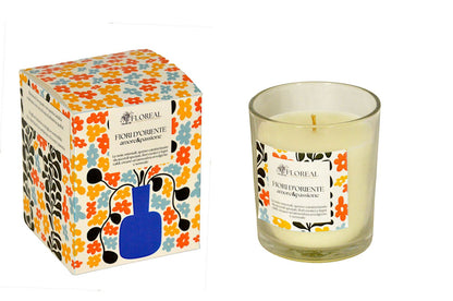 Candela in cera di soia Floreal - AMORE & PASSIONE (Fiori d'Oriente)