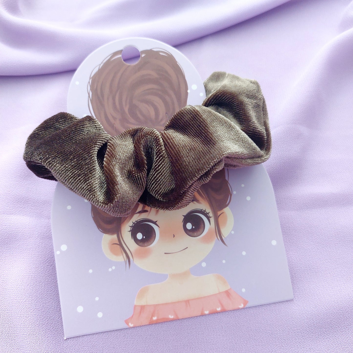 Scrunchies morbidi per capelli