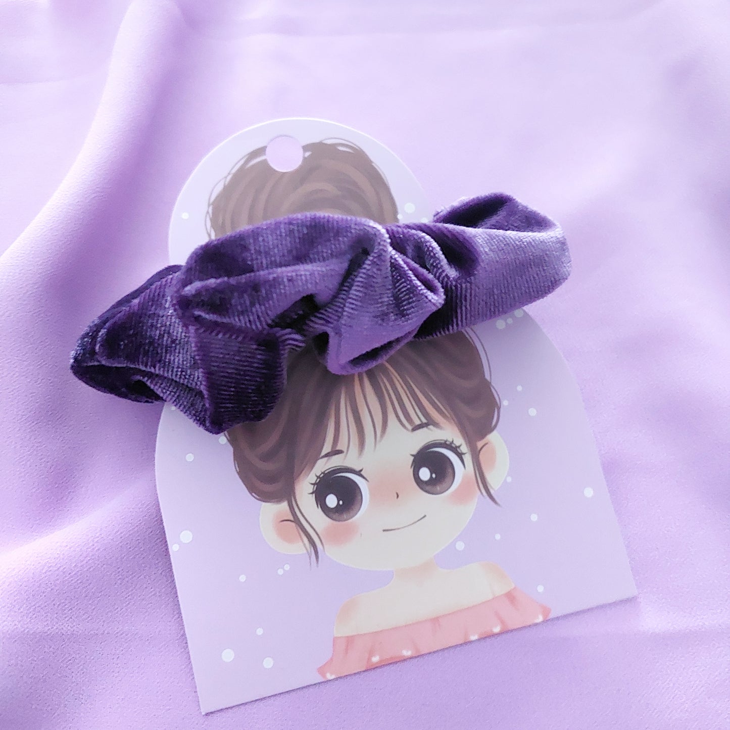 Scrunchies morbidi per capelli