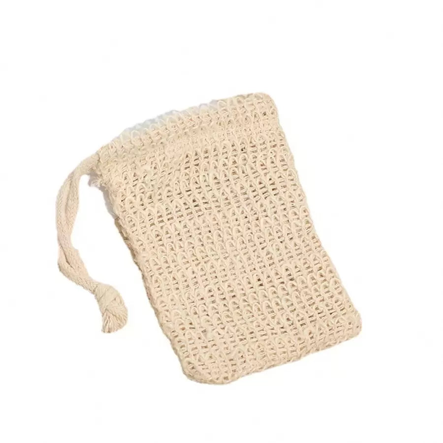 Sacchetto esfoliante portasapone in sisal