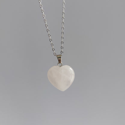 Collana con ciondolo in Quarzo Rosa
