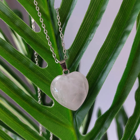 Collana con ciondolo in Quarzo Rosa