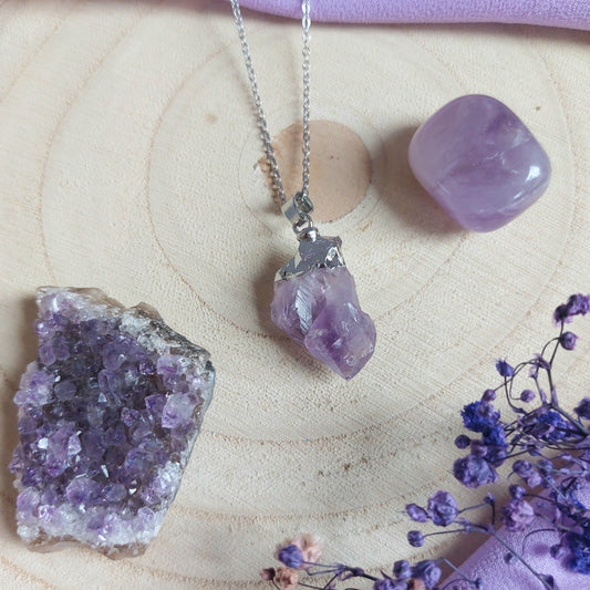 Collana con punta di Ametista
