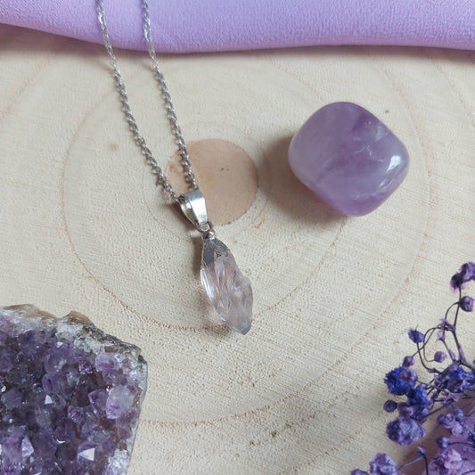 Collana con mini punta di Ametista