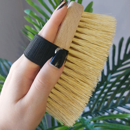 Spazzola per Dry Brushing in legno di faggio e tampico