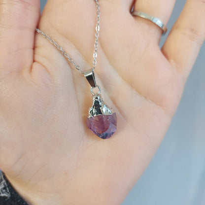 Collana con punta di Ametista