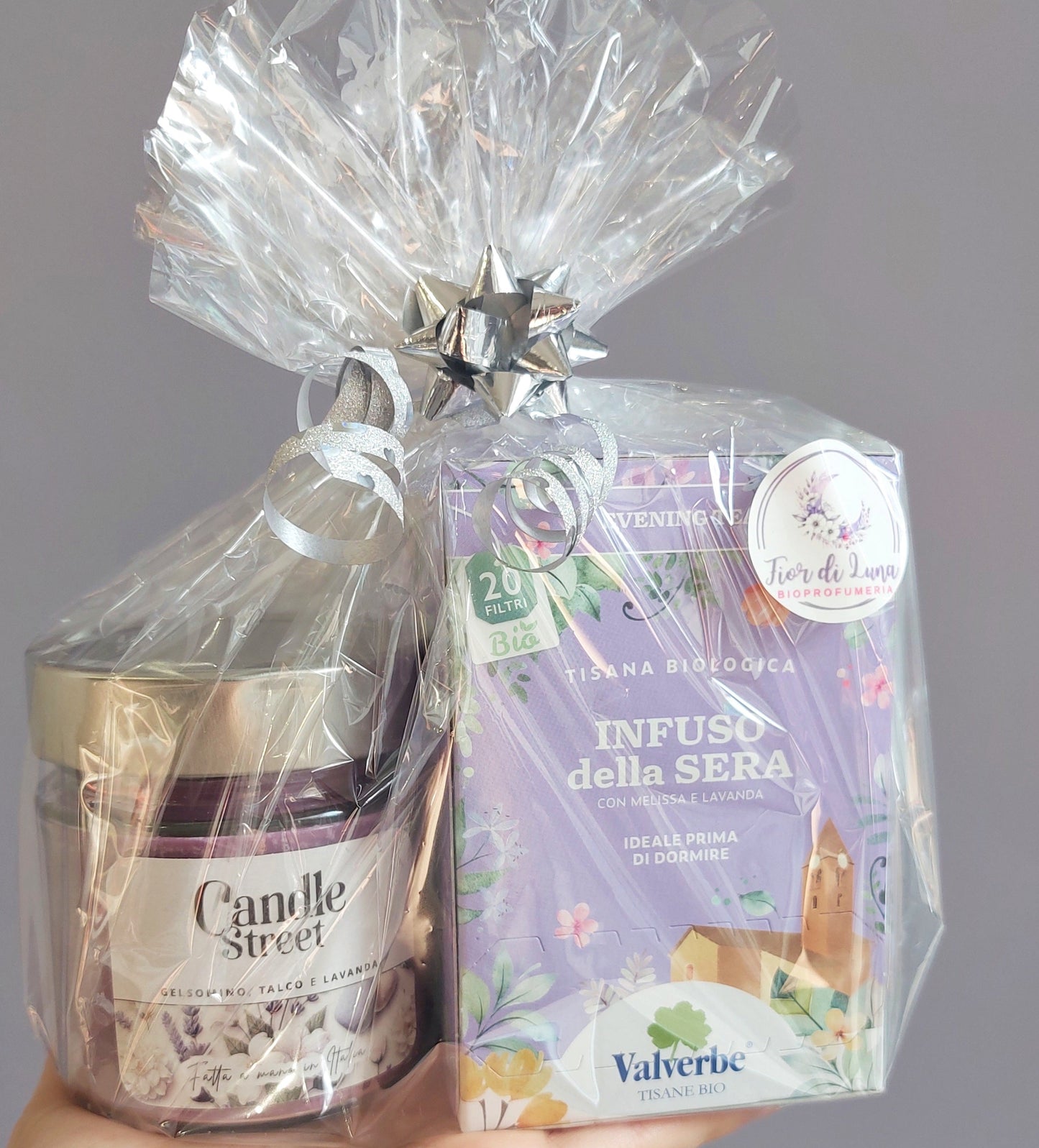 Candela Gelsomino, Talco e Lavanda + Infuso della Sera