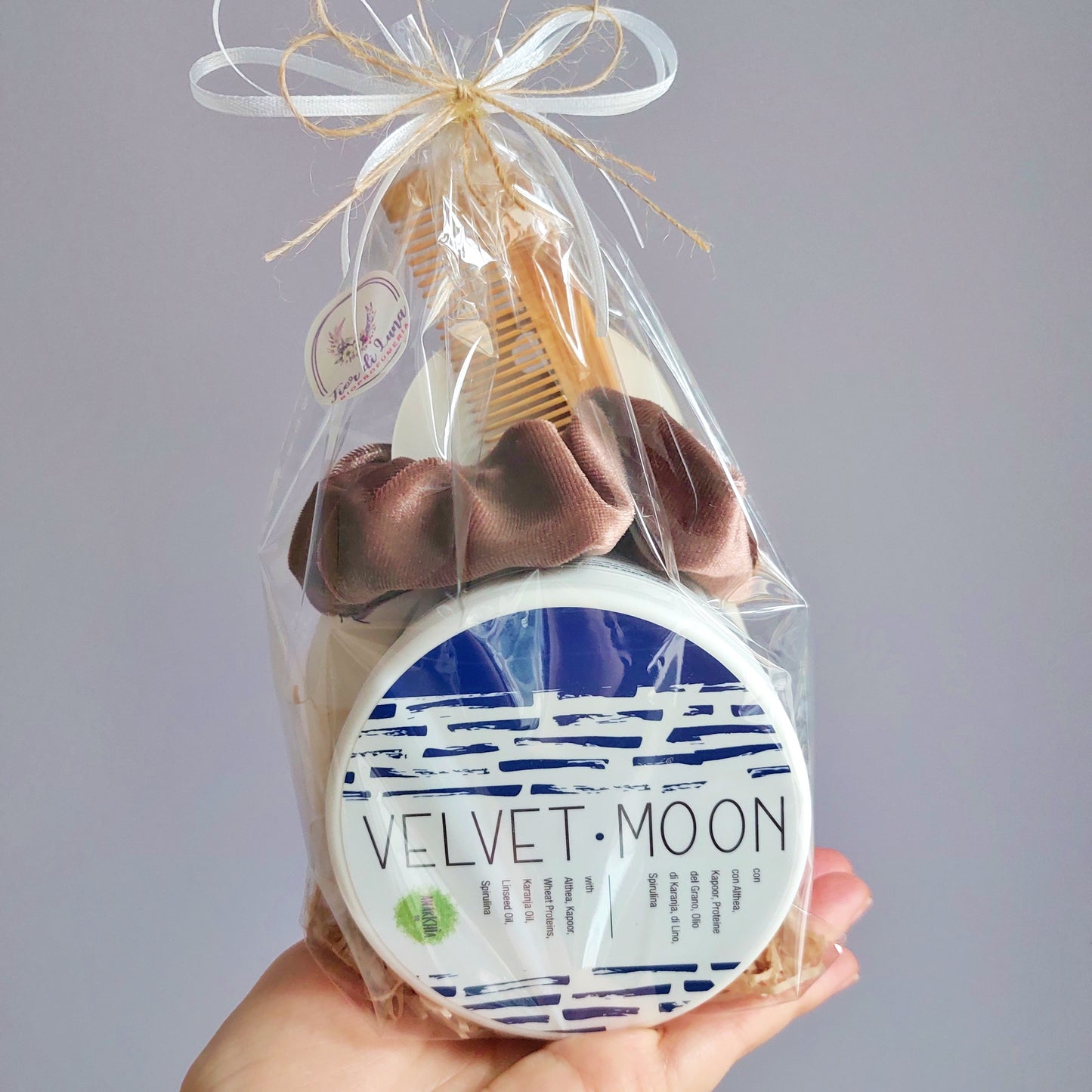 Set Regalo Capelli - Leave In Lisci e Mossi Anarkhìa Bio + Pettine in Bamboo + Scrunchie