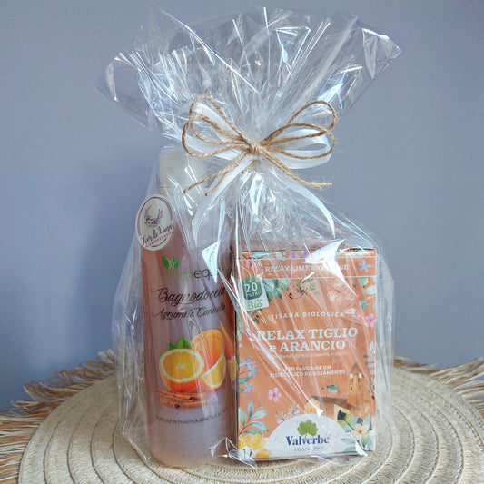 Set Regalo "Agrumi e Relax" - Bagnodoccia + Tisana Relax