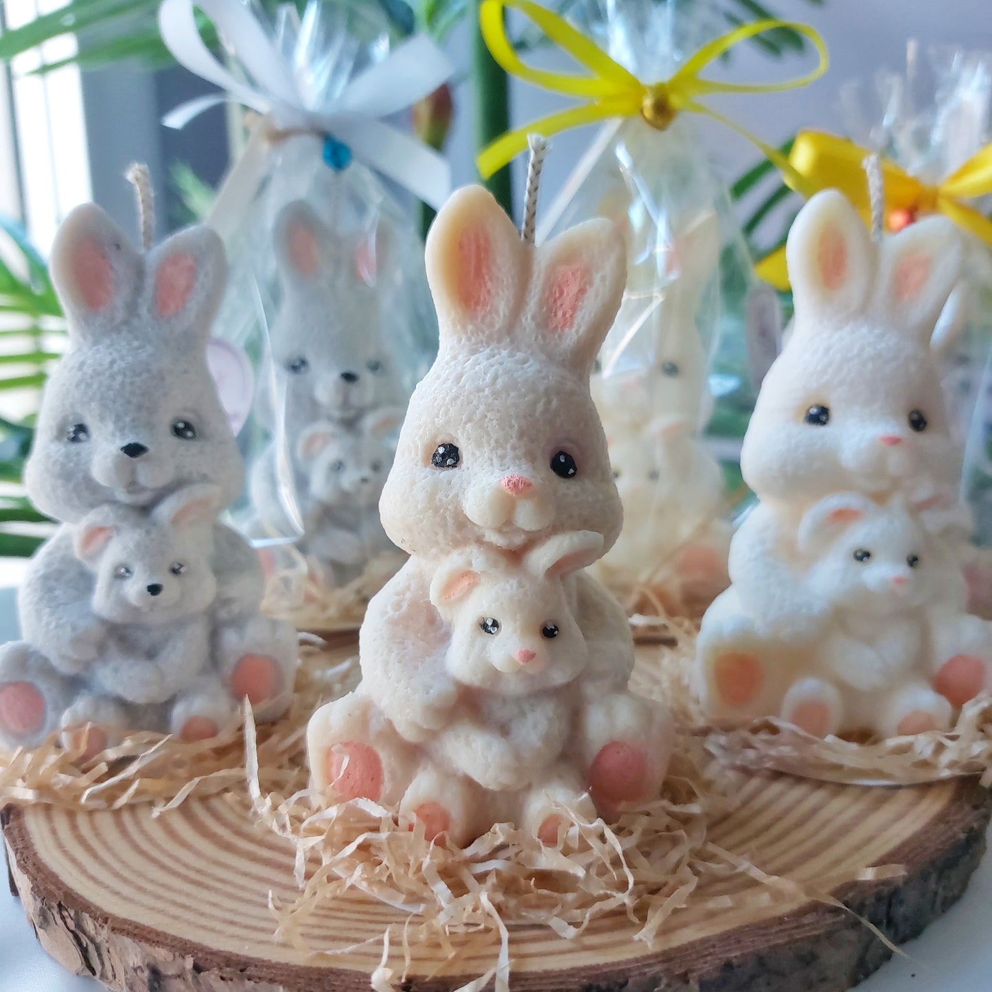 Candela a forma di coniglietto in cera di soia – Idea Regalo Pasqua