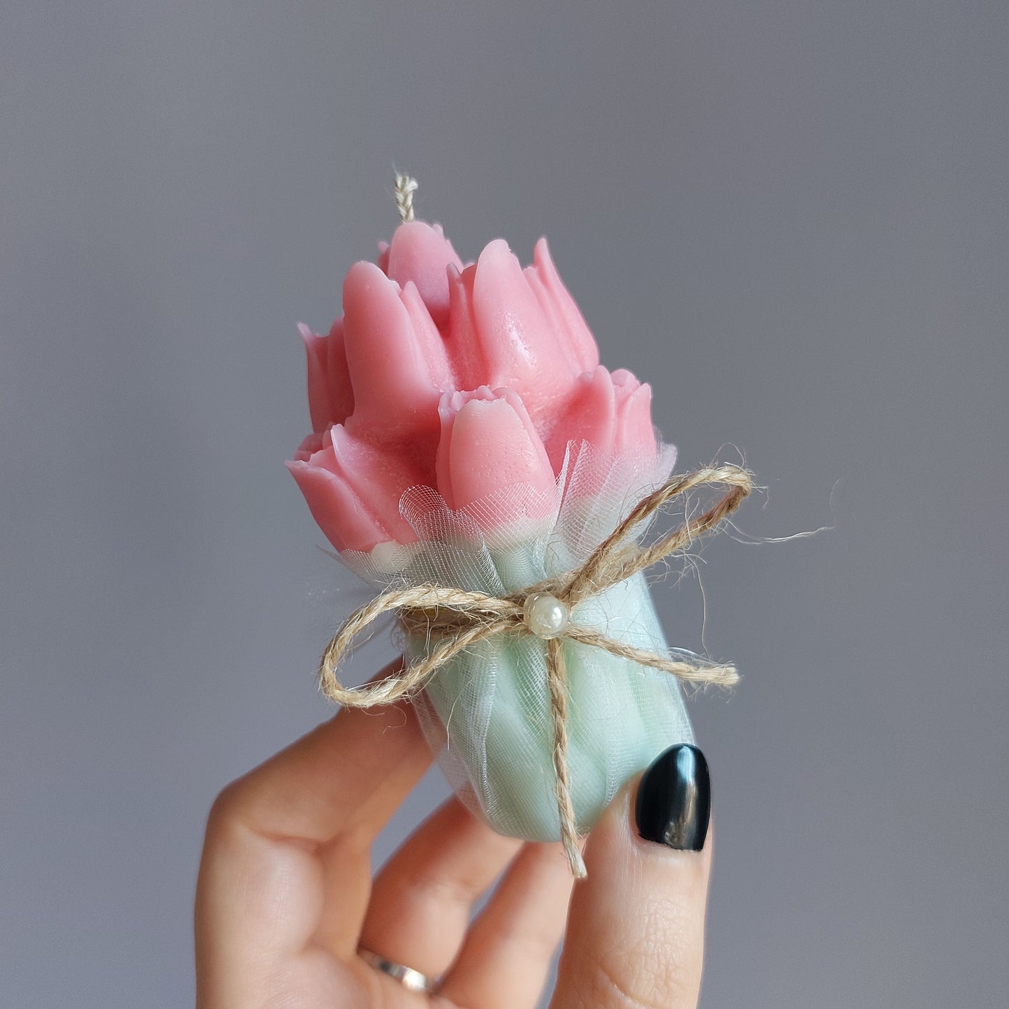 Bouquet di Tulipani profumato - Candela fatta a mano