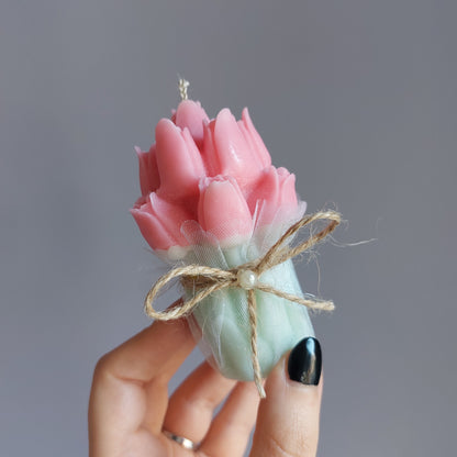 Bouquet di Tulipani profumato - Candela fatta a mano
